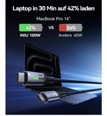 INIU USB C auf USB C Kabel