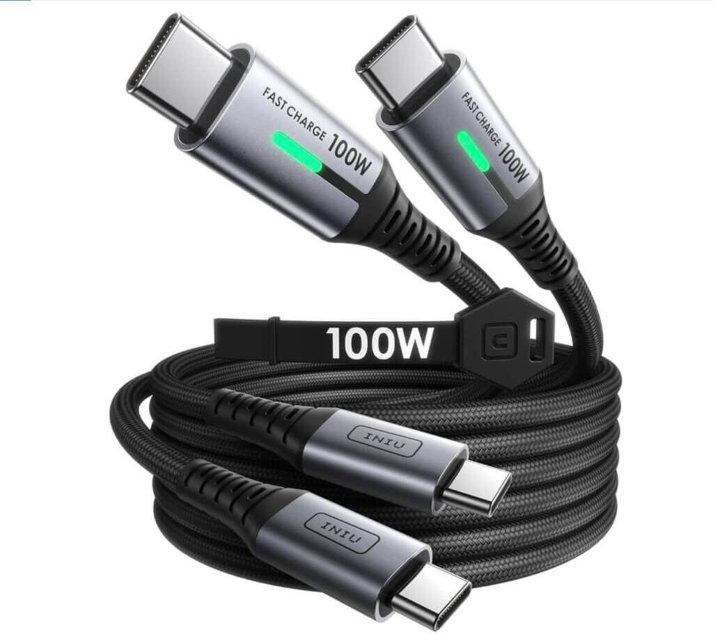 INIU USB C auf USB C Kabel [2 m + 2 m] – 58% Rabatt