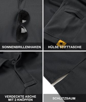 JACKETOWN Poloshirt für Herren Details 