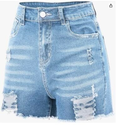 Shorts Damen Kurze Jeanshose