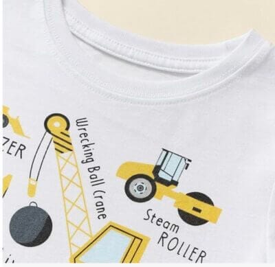 Jungen T-Shirt mit Baggerprint