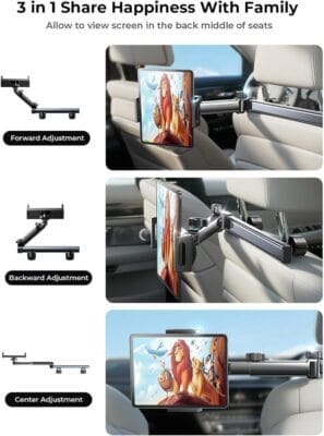 LISEN iPad Halterung für das Auto mit 3 in 1 Funktion 