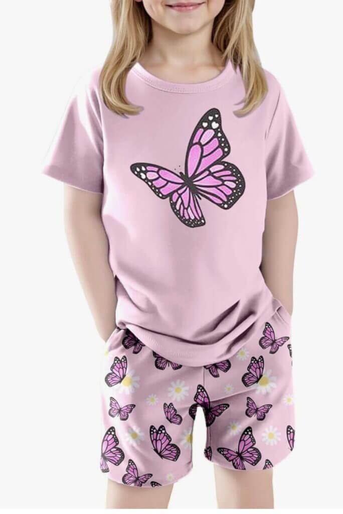 Zweiteiliges Pyjama-Set für Mädchen – 50% Rabatt