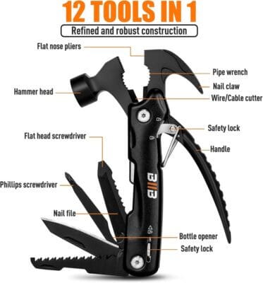12 in 1 Multitool - 65% Rabatt 3 Das 12 in 1 Multitool vereint wichtige Werkzeuge in einem kompakten Gerät.