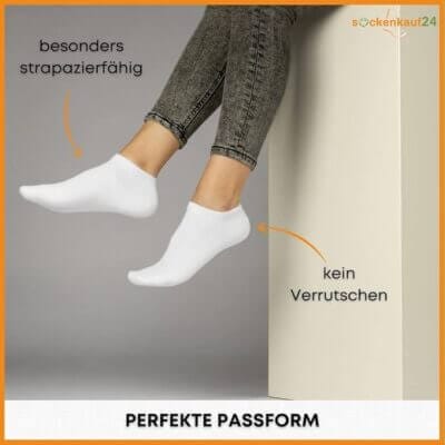 Premium Sneaker Socken Tragebild