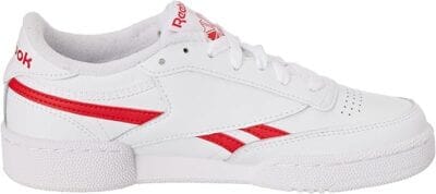 Retro-Sneaker im klassischen Tennislook mit Seitenstreifen und Logo
