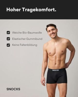 Snocks Boxershorts aus Bio Baumwolle - 31% Rabatt 2 Snocks Boxershorts Herren Bio Baumwolle