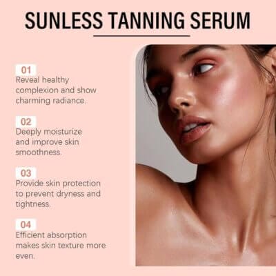 Das Tanning Serum verleiht deiner Haut eine natürliche Bräune und pflegt gleichzeitig intensiv.
