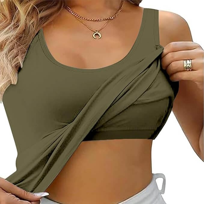 Tank Top mit Spaghettiträgern und integriertem BH – 30% Rabatt