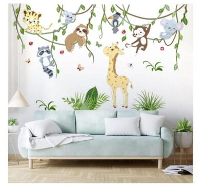 Wandtattoo Kinderzimmer Tiermotive 