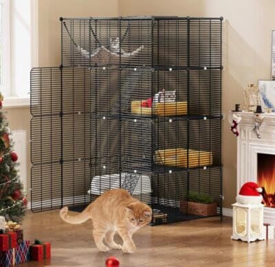 YITAHOME 4-stöckiger Katzenkäfig