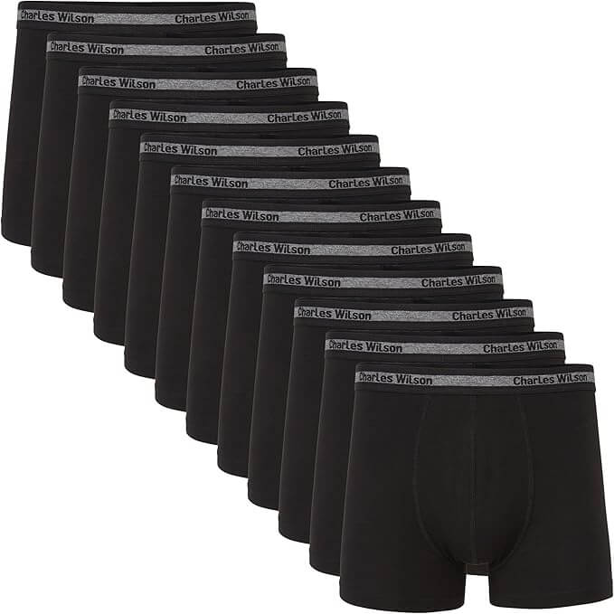 Charles Wilson Trunk Boxershorts für Männer 12 Stück – nur 24,95 €