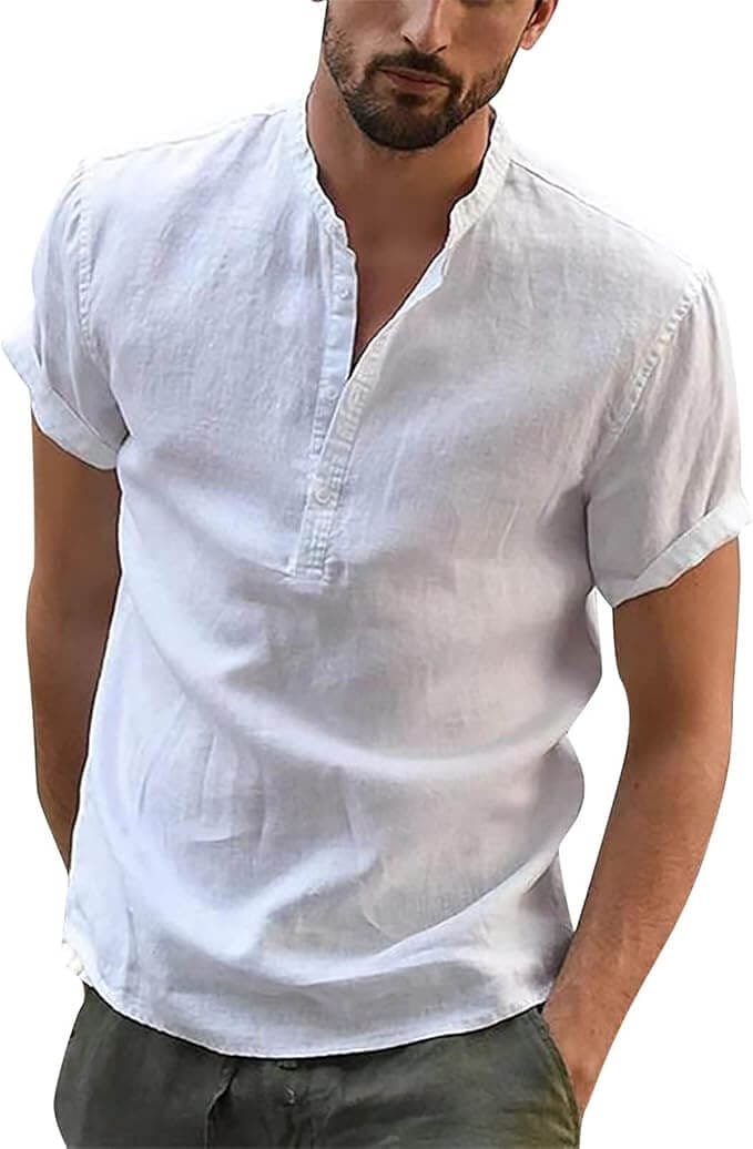 Herren Hemd mit kurzen Ärmeln – 50% Rabatt