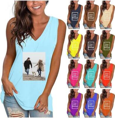 Damen T-Shirt zum Bedrucken mit Foto und Text