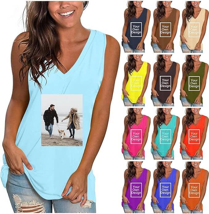 Damen T-Shirt zum Bedrucken mit Foto und Text