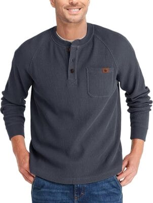 SPEEDRUN Henley Shirt Herren Langarm