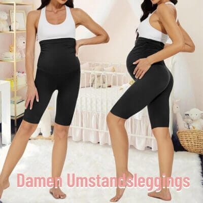 AMIYOYO Damen Umstandsleggings