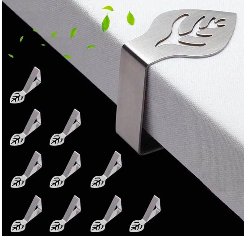 10 Stück Tischtuchklammern Edelstahl – 50% Rabatt