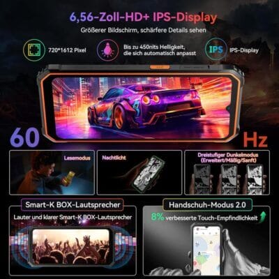 Das Blackview BV4800 Pro ist ein robustes Outdoor-Smartphone mit starker Leistung und langer Akkulaufzeit.
