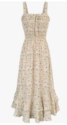 GRACE KARIN Maxikleid Blumenprint 