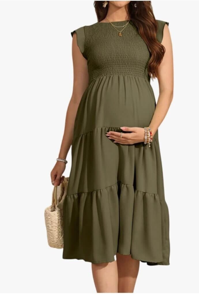Damen Sommer Umstandskleid – 30% Rabatt
