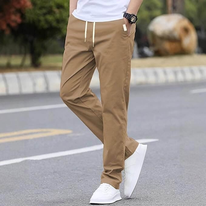 Einfarbig Chino Hose – 50% Rabatt