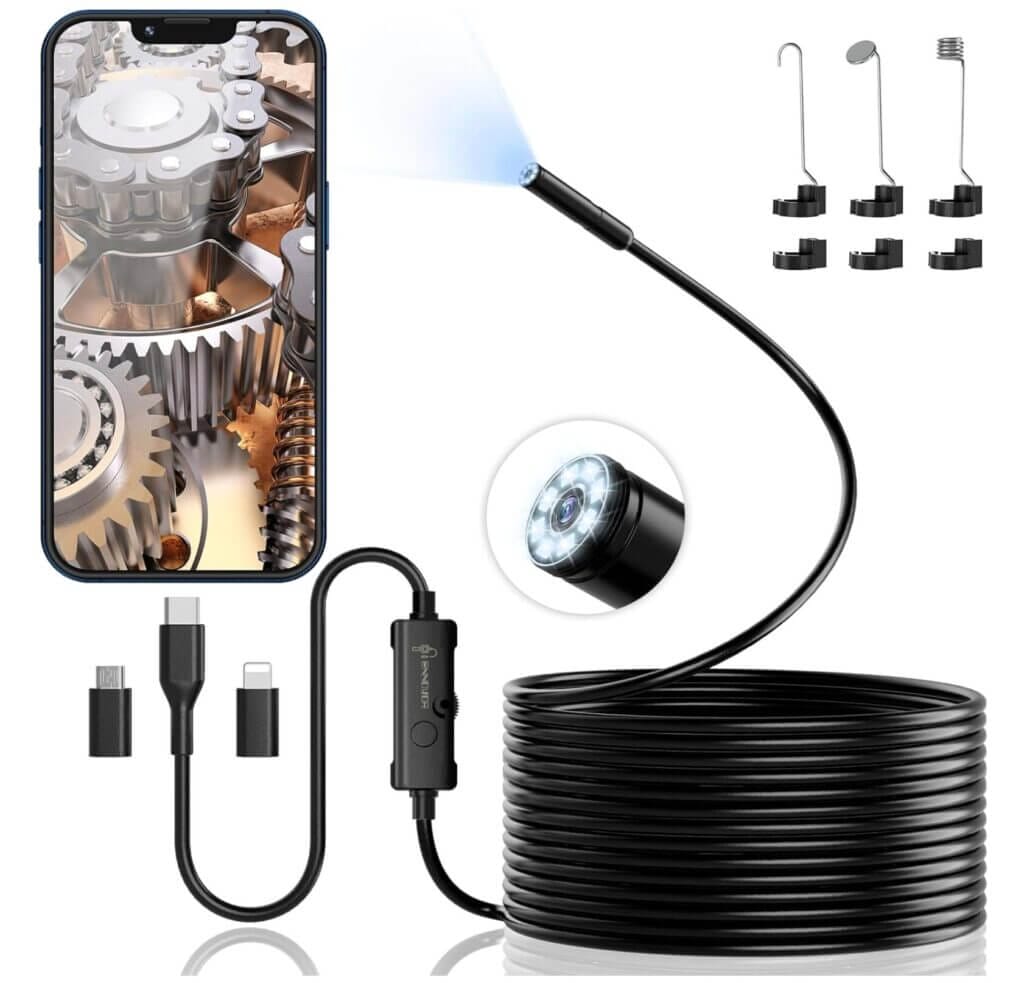 Ennovor 1920 HD Endoskopkamera mit Licht – 50% Rabatt