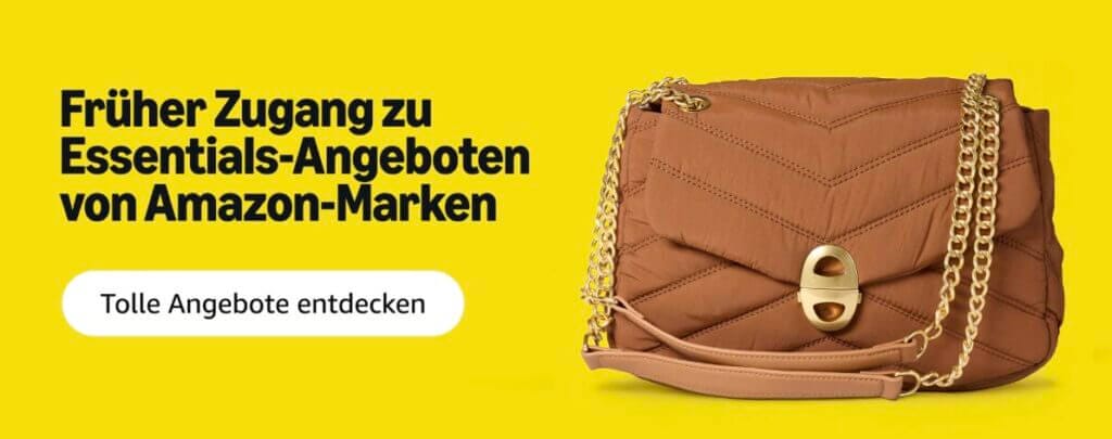 Früher Zugang zu Essentials-Angeboten von Amazon-Marken im Rahmen der bevorstehenden Prime Days