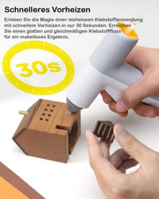 Die Heißklebepistole eignet sich ideal zum Basteln, Reparieren und Heimwerken.