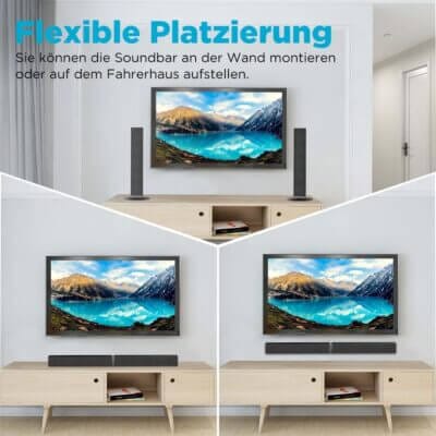 HoYLluDLL 2.0-Kanal Soundbar für Fernseher - 55% Rabatt 2 HoYLluDLL 2.0-Kanal Soundbar für Fernseher
