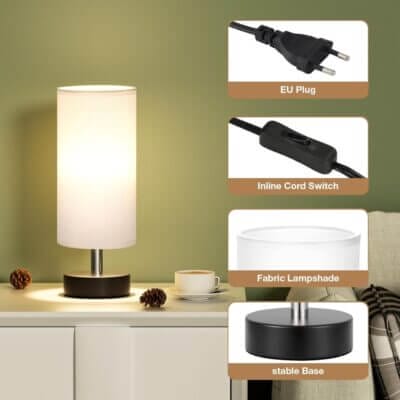 Ideal für dein Schlafzimmer: Sanftes Licht trifft auf funktionales Design.
