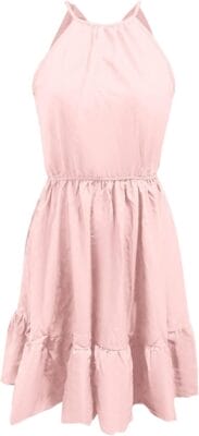 Leichtes Sommerkleid in knieumspielender Länge für Damen.
