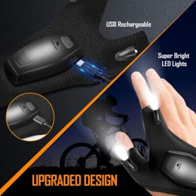 LED Angeln Handschuhe