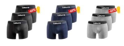LEVI'S Herren Boxershorts 3-Pack