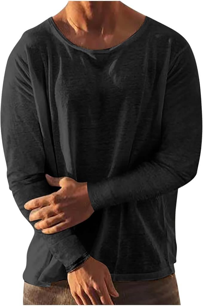 Basic Langarmshirt Herren – 50% Rabatt