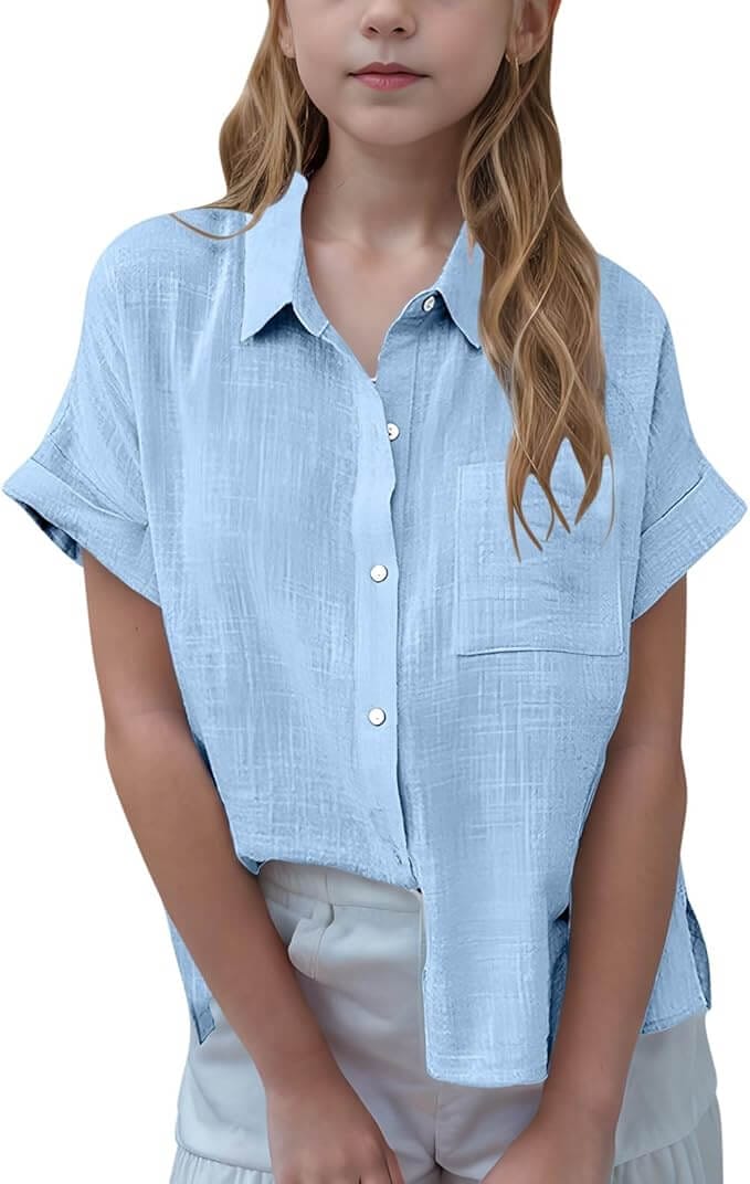 Blusenshirt für Mädchen – 50% Rabatt