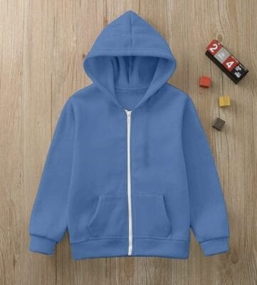 Mädchen-Kapuzenpullover mit Reißverschluss