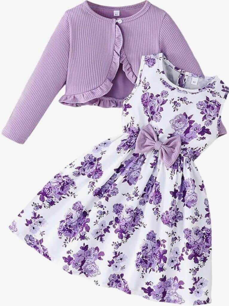 Kurzärmeliges Mädchenkleid – 31% Rabatt