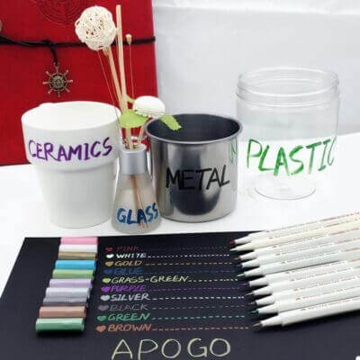 APOGO 10 Farben Metallic Stifte – Perfekt für kreative Projekte