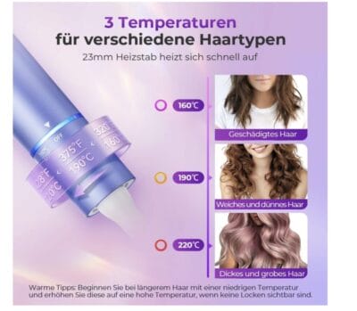 Moerae Lockenstab 3 Temperaturen 