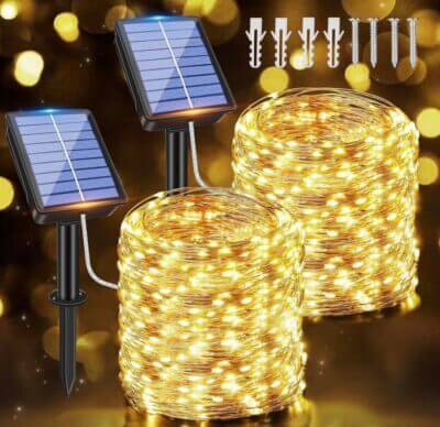 Ollny Solar Lichterkette für außen