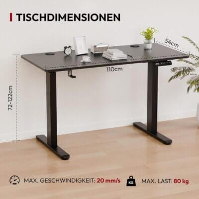 SANODESK Höhenverstellbarer Schreibtisch