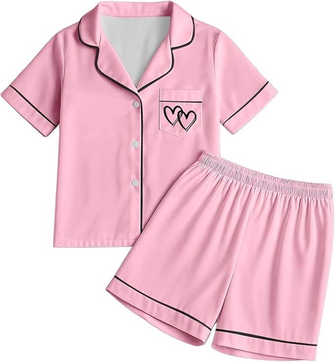 Kurzes Schlafanzug Set für Mädchen – 50% Rabatt