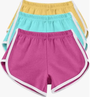 Set aus drei kurzen Damen-Sporthosen