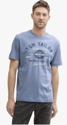 TOM TAILOR Herren T-Shirt mit Logo-Print