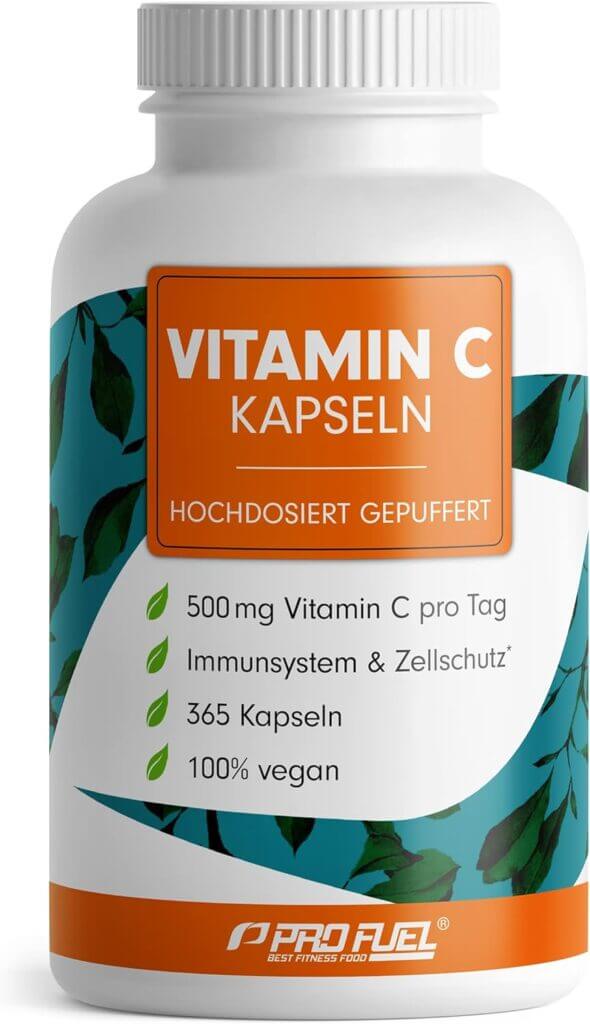 Vitamin C hochdosiert – 365 Kapseln – 500 mg – 50% Rabatt