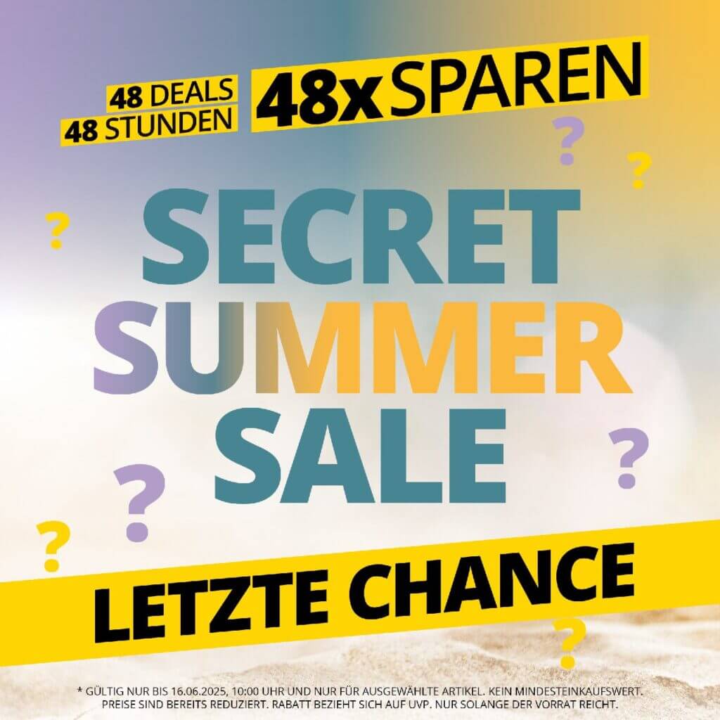 SECRET SUMMER SALE – LETZE CHANCE