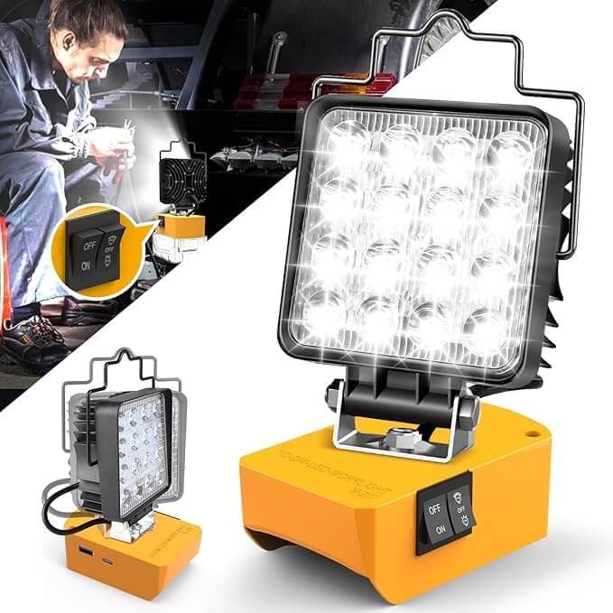 48W 4800LM Akku Lampe ohne Akku – 50% Rabatt
