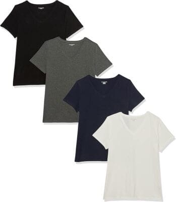 Amazon Essentials Damen T-Shirt mit V-Ausschnitt