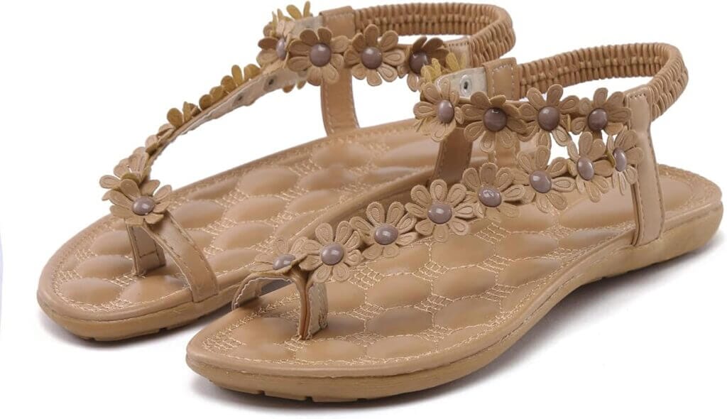Damen Sandalen mit Blümchen – 50% Rabatt